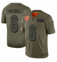 Youth Cincinnati Bengals 6 Jeff Driskel Limited Camo 2019 Salute to Service Football Jersey