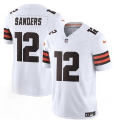 Men Cleveland Browns 12 Shedeur Sanders White 2025 Draft F U S E Vapor Limited Stitched Football Jersey Men Cleveland Browns 12 Shedeur Sanders White 2025 Draft F U S E Vapor Limited Stitched Football Jersey