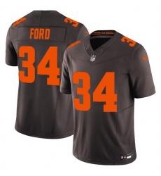 Men Cleveland Browns 34 Jerome Ford Brown 2025 F U S E Alpha Dawg Limited Stitched Football Jersey Men Cleveland Browns 34 Jerome Ford Brown 2025 F U S E Alpha Dawg Limited Stitched Football Jersey