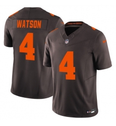 Men Cleveland Browns 4 Deshaun Watson Brown 2025 F U S E  Alpha Dawg Limited Stitched Football Jersey