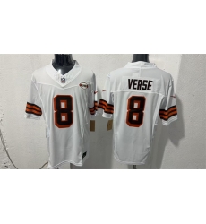 Men Cleveland Browns  8 Jared Verse White 2026 1946 Collection Vapor Limited Stitched Football Jersey