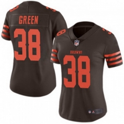 Women Cleveland Browns 38 A.J. Green Brown Rush Limited Limited Jersey