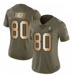 Womens Nike Cleveland Browns 80 Jarvis Landry Limited OliveGold 2017 Salute to Service NFL Jersey Womens Nike Cleveland Browns 80 Jarvis Landry Limited OliveGold 2017 Salute to Service NFL Jersey