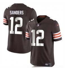 Youth Cleveland Browns 12 Shedeur Sanders Brown 2025 Draft Vapor Untouchable Limited Stitched Football Jersey
