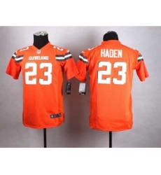 nike youth nfl jerseys cleveland browns 23 joe haden orange[nike][new style]