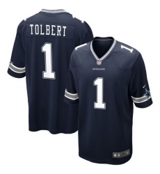 Dallas Cowboys 1 Jalen Tolbert Navy Blue Vapor Limited Jersey Dallas Cowboys 1 Jalen Tolbert Navy Blue Vapor Limited Jersey