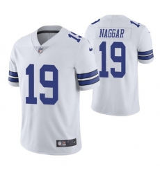 Men Dallas Cowboys 19 Chris Naggar White Vapor Limited Stitched Jersey