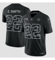 Men Dallas Cowboys  22 Emmitt Smith Black F U S E  2026 Salute to Service Limited Stitched Football Jersey