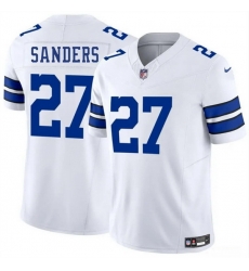 Men Dallas Cowboys 27 Miles Sanders White 2025 F U S E Vapor Untouchable Limited Stitched Football Jersey
