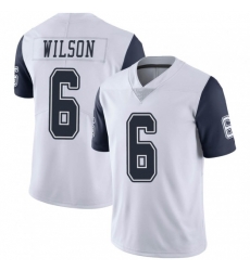 Men Dallas Cowboys 6 Donavan Wilson White Thanksgiving Limited Stitched Jersey Men Dallas Cowboys 6 Donavan Wilson White Thanksgiving Limited Stitched Jersey