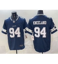 Men Dallas Cowboys 94 Marshawn Kneeland Navy F U S E  Vapor Limited Stitched Football Jersey