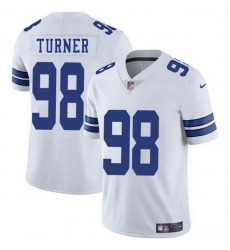 Men Dallas Cowboys 98 Payton Turner White 2025 Vapor Untouchable Limited Stitched Football Jersey Men Dallas Cowboys 98 Payton Turner White 2025 Vapor Untouchable Limited Stitched Football Jersey