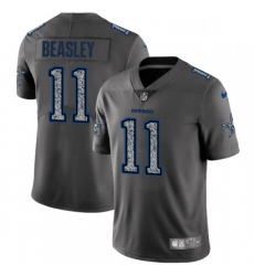 Mens Nike Dallas Cowboys 11 Cole Beasley Gray Static Vapor Untouchable Limited NFL Jersey