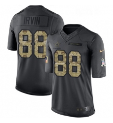 Mens Nike Dallas Cowboys 88 Michael Irvin Limited Black 2016 Salute to Service NFL Jersey