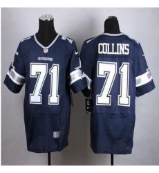 New Dallas Cowboys #71 La'el Collins Navy Blue Team Color Men Stitched NFL Elite jersey