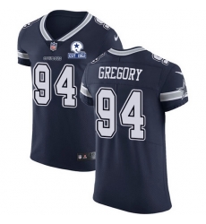 Nike Cowboys 94 Randy Gregory Navy Blue Team Color Men Stitched With Established In 1960 Patch NFL Vapor Untouchable Elite Jersey