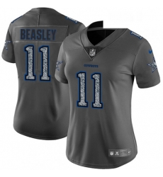 Womens Nike Dallas Cowboys 11 Cole Beasley Gray Static Vapor Untouchable Limited NFL Jersey