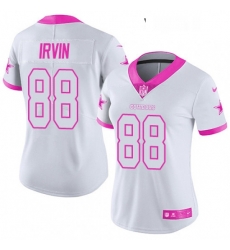 Womens Nike Dallas Cowboys 88 Michael Irvin Limited WhitePink Rush Fashion NFL Jersey Womens Nike Dallas Cowboys 88 Michael Irvin Limited WhitePink Rush Fashion NFL Jersey