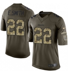 Youth Nike Dallas Cowboys 22 Emmitt Smith Elite Green Salute to Service NFL Jersey Youth Nike Dallas Cowboys 22 Emmitt Smith Elite Green Salute to Service NFL Jersey