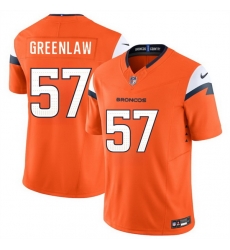 Men Denver Broncos 57 Dre Greenlaw Orange 2024 F U S E Vapor Limited Stitched Football Jersey Men Denver Broncos 57 Dre Greenlaw Orange 2024 F U S E Vapor Limited Stitched Football Jersey