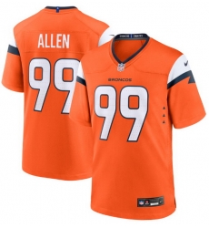 Men Denver Broncos 99 Zach Allen Orange F U S E Stitched Jersey Men Denver Broncos 99 Zach Allen Orange F U S E Stitched Jersey