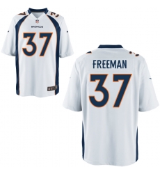 Nike Broncos 37 Royce Freeman White Elite Jersey