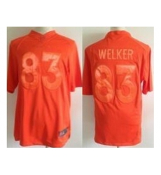 Nike Denver Broncos 83 Wes Welker Full Orange Limited NFL Jersey