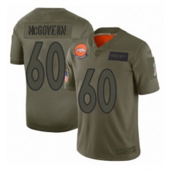 Womens Denver Broncos 60 Connor McGovern Limited Camo 2019 Salute to Service Football Jersey