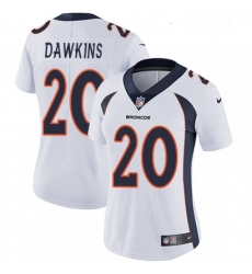 Womens Nike Denver Broncos 20 Brian Dawkins Elite White NFL Jersey