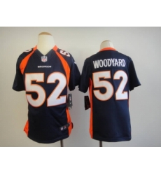 Nike Youth Denver Broncos #52 Wesley Woodyard Blue Jerseys