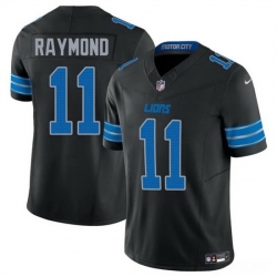 Men Detroit Lions 11 Kalif Raymond Black 2024 F U S E 2nd Alternate Vapor Limited Stitched Jersey