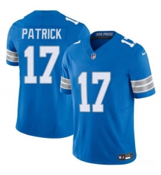 Men Detroit Lions 17 Tim Patrickn Blue 2024 F U S E Vapor Limited Stitched Jersey