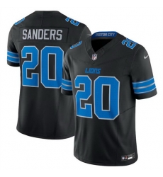 Men Detroit Lions 20 Barry Sanders Black 2024 F U S E  2nd Alternate Vapor Limited Stitched Jersey