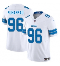 Men Detroit Lions 96 Al Quadin Muhammad White 2025 F U S E Vapor Limited Stitched Jersey Men Detroit Lions 96 Al Quadin Muhammad White 2025 F U S E Vapor Limited Stitched Jersey