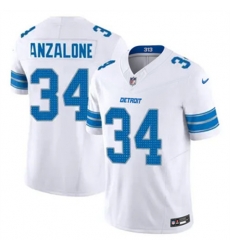 Men Detroit Lions Alex Anzalone #34 White Vapor Stitched Nike NFL Jersey