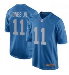 Men Nike Detroit Lions 11 Marvin Jones Jr Game Blue Alternate NFL Jersey