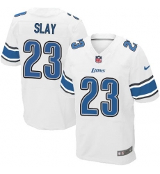 Nike Lions #23 Darius Slay White Mens Stitched NFL Elite Jersey