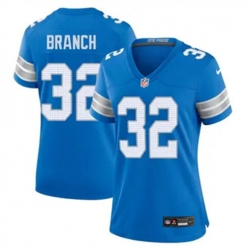 Women Detroit Lions 32 Brian Branch Blue 2023 F U S E Vapor Untouchable Limited Stitched Jersey