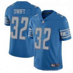 Youth Nike Lions 32 D'Andre Swift Rush Stitched NFL Vapor Untouchable Limited Jersey