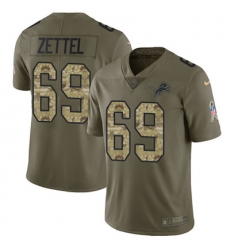 Youth Nike Lions #69 Anthony Zettel Olive Camo Stitched NFL Limited 2017 Salute to Service Jersey Youth Nike Lions #69 Anthony Zettel Olive Camo Stitched NFL Limited 2017 Salute to Service Jersey
