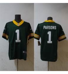 Men Green Bay Packers 1 Micah Parsons Green Vapor 2025 F U S E  Limited Stitched Football Jersey