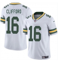 Men Green Bay Packers 16 Sean Clifford White 2025 Vapor Untouchable Limited Stitched Jersey Men Green Bay Packers 16 Sean Clifford White 2025 Vapor Untouchable Limited Stitched Jersey