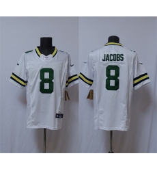 Men Green Bay Packers 8 Josh Jacobs White Vapor 2025 F U S E Limited Stitched Football Jersey Men Green Bay Packers 8 Josh Jacobs White Vapor 2025 F U S E Limited Stitched Football Jersey