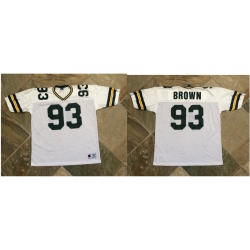 Men Packers Gilbert Brown Jersey White