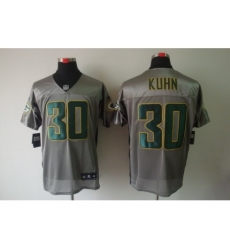 Nike Green Bay Packers 30 John Kuhn Grey Elite Shadow NFL Jersey