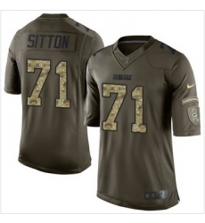 Nike Green Bay Packers #71 Josh Sitton Green Men 27s Stitched NFL Limited Salute To Service Jersey