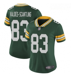 Packers #83 Marquez Valdes Scantling Green Team Color Women Stitched Football Vapor Untouchable Limited Jersey