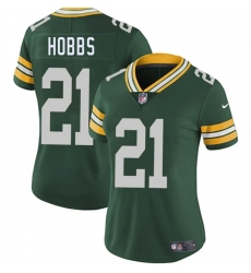 Women Green Bay Packers 21 Nate Hobbs Green 2025 Vapor Untouchable Limited Stitched Jersey Women Green Bay Packers 21 Nate Hobbs Green 2025 Vapor Untouchable Limited Stitched Jersey