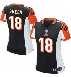 Womens Nike Cincinnati Bengals 18 AJ Green Game Black Team Color NFL Jersey