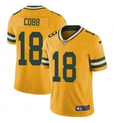 Nike Packers #18 Randall Cobb Yellow Youth Stitched NFL Limited Rush Jersey